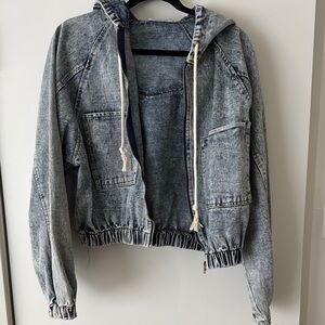Denim Hooded Jacket